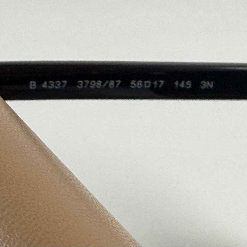 Burberry BE4337 Black Dark Grey Sunglasses - Picture 4 of 8